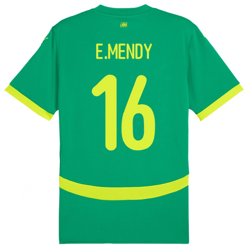 Danxen Kid Senegal Edouard Mendy #16 Green Away Jersey 24-26 T-Shirt