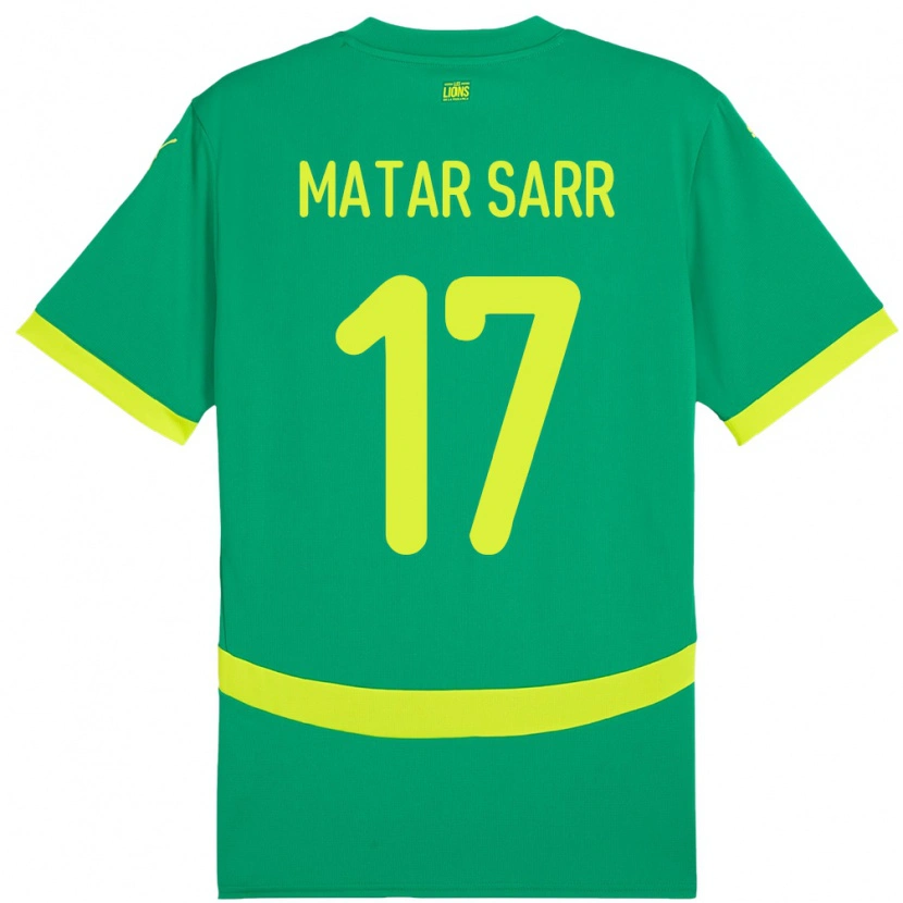 Danxen Kid Senegal Pape Matar Sarr #17 Green Away Jersey 24-26 T-Shirt