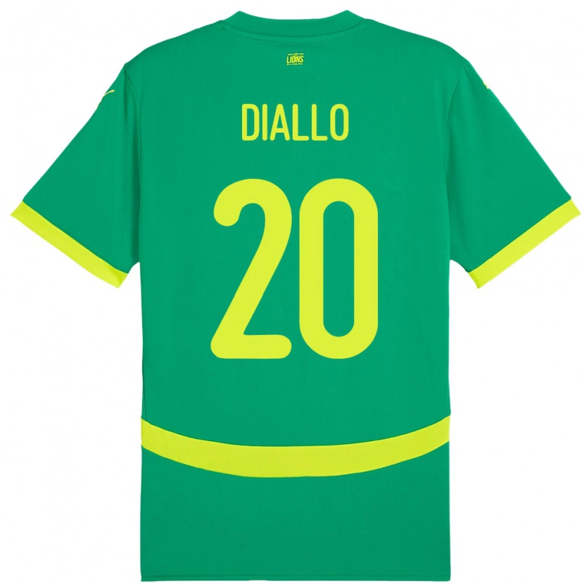 Danxen Kid Senegal Habib Diallo #20 Green Away Jersey 24-26 T-Shirt