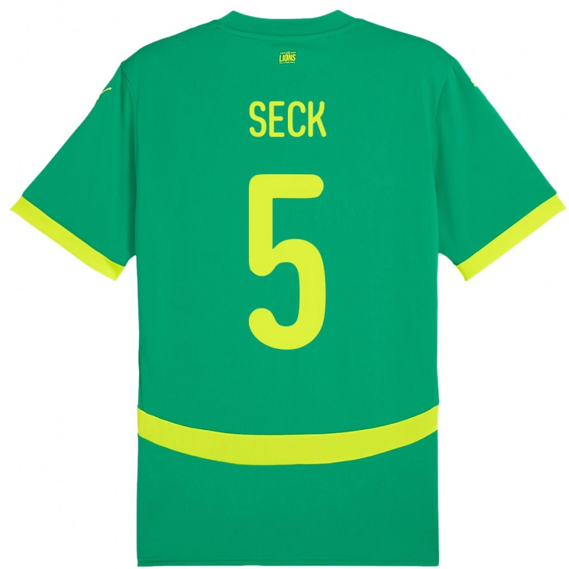 Danxen Kid Senegal Ibrahima Seck #5 Green Away Jersey 24-26 T-Shirt