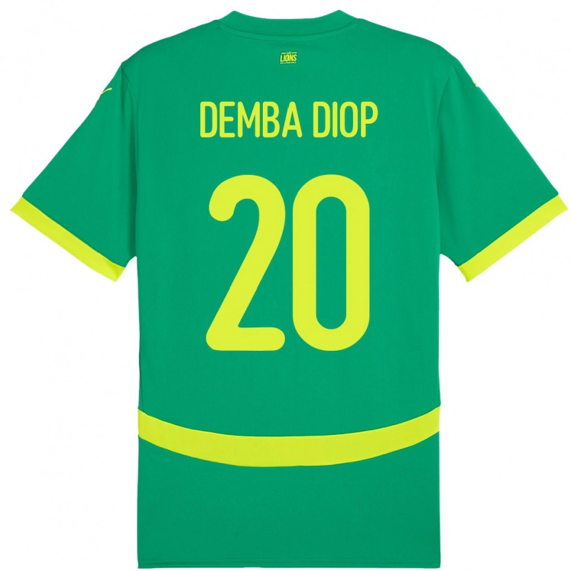 Danxen Kid Senegal Pape Demba Diop #20 Green Away Jersey 24-26 T-Shirt