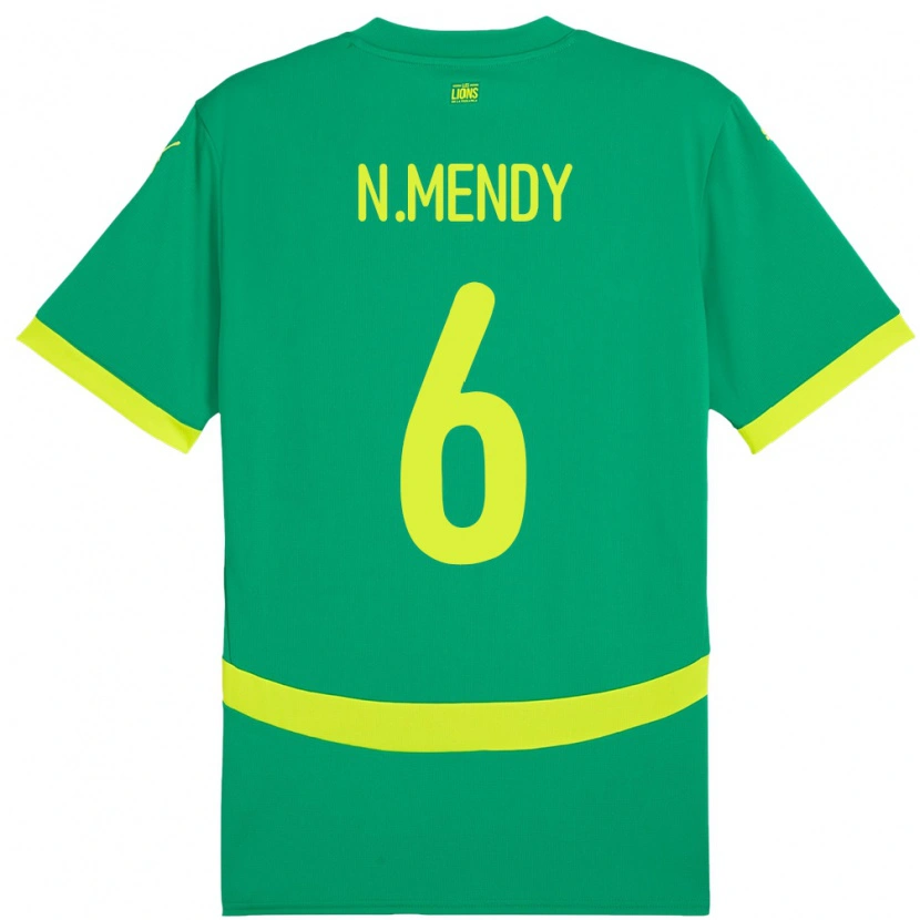 Danxen Kid Senegal Nampalys Mendy #6 Green Away Jersey 24-26 T-Shirt