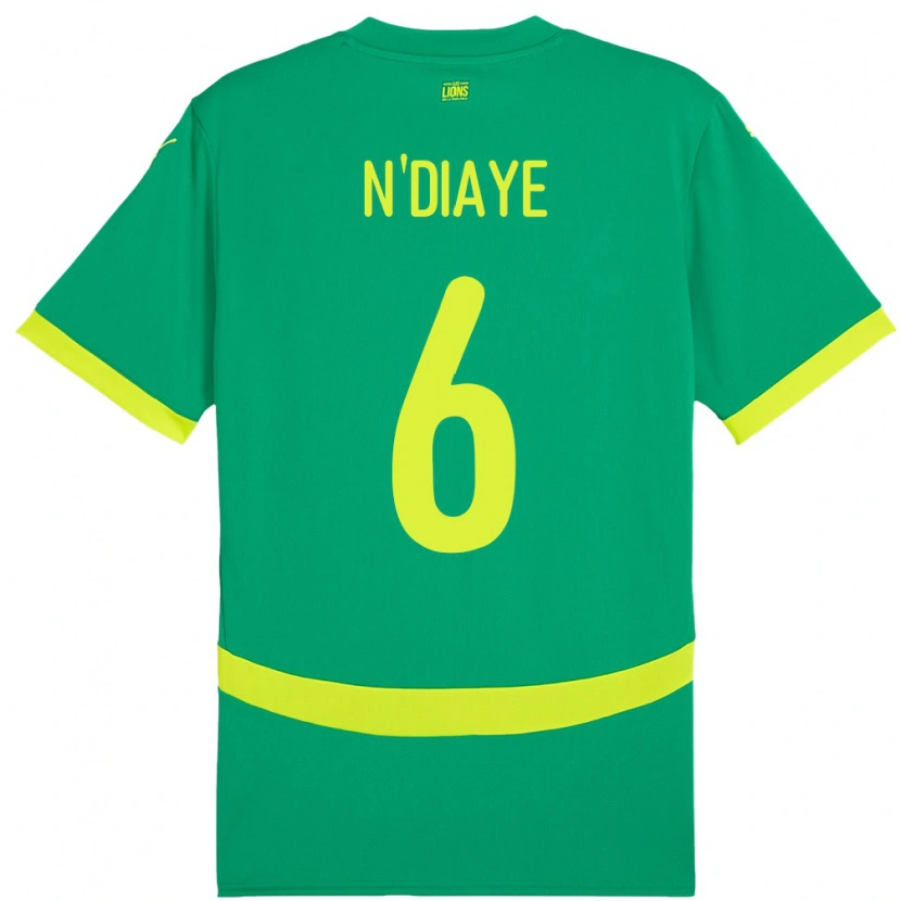 Danxen Kid Senegal Niakhate N Diaye #6 Green Away Jersey 24-26 T-Shirt