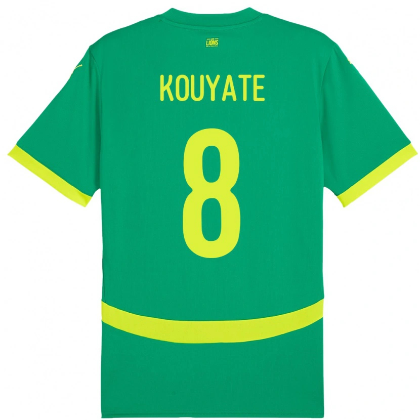 Danxen Kid Senegal Cheikhou Kouyate #8 Green Away Jersey 24-26 T-Shirt