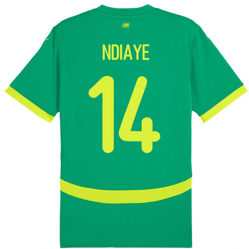 Danxen Kid Senegal Salimata Ndiaye #14 Green Away Jersey 24-26 T-Shirt