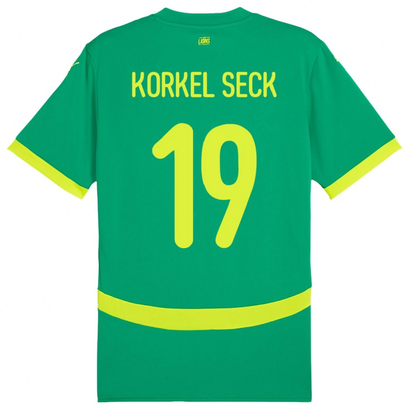 Danxen Kid Senegal Bineta Korkel Seck #19 Green Away Jersey 24-26 T-Shirt