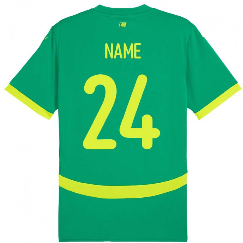 Danxen Kid Senegal Moustapha Name #24 Green Away Jersey 24-26 T-Shirt