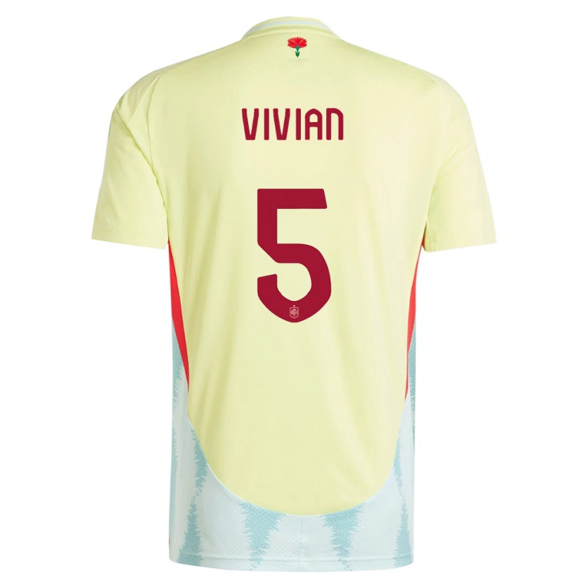 Danxen Kid Spain Dani Vivian #5 Yellow Away Jersey 24-26 T-Shirt