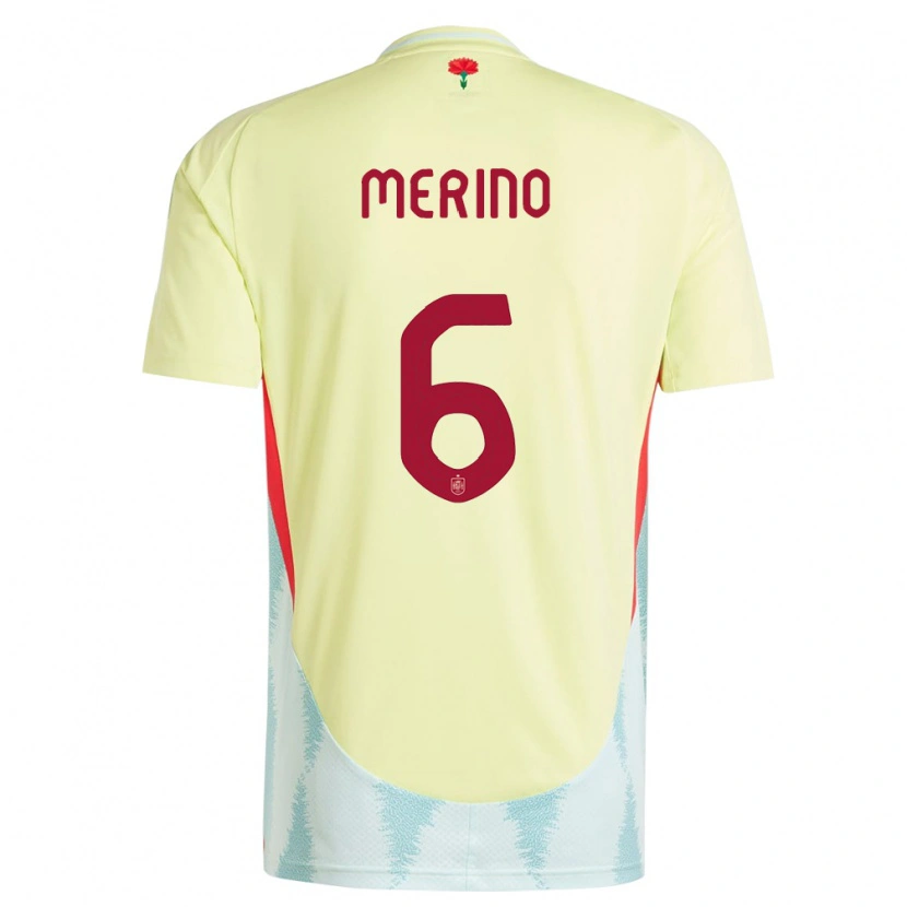 Danxen Kid Spain Mikel Merino #6 Yellow Away Jersey 24-26 T-Shirt