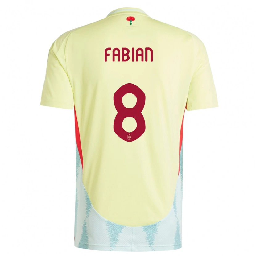 Danxen Kid Spain Fabián Ruiz #8 Yellow Away Jersey 24-26 T-Shirt