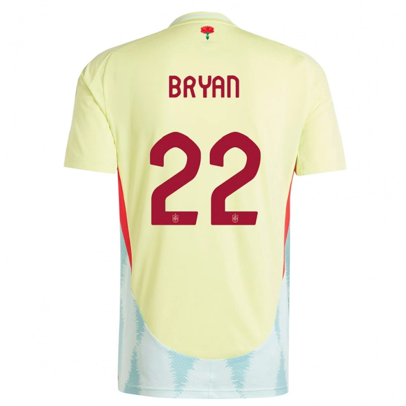 Danxen Kid Spain Bryan Gil #22 Yellow Away Jersey 24-26 T-Shirt