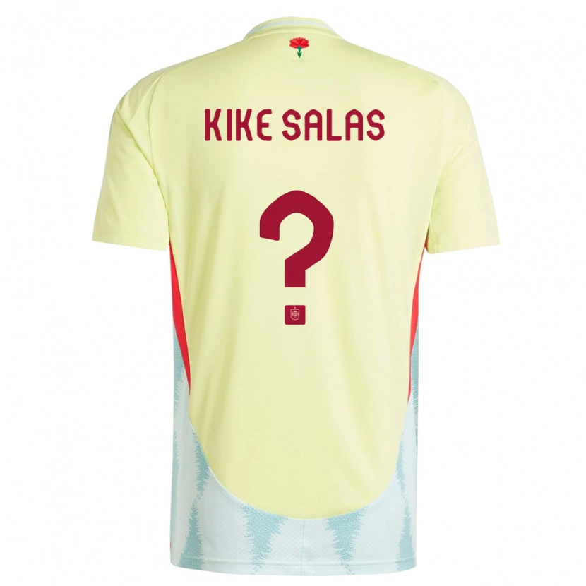 Danxen Kid Spain Kike Salas #0 Yellow Away Jersey 24-26 T-Shirt