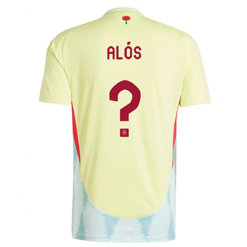 Danxen Kid Spain Carlos Alós #0 Yellow Away Jersey 24-26 T-Shirt