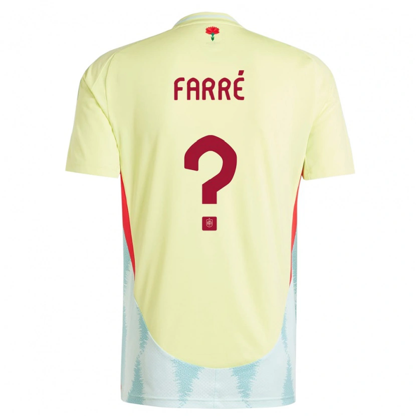 Danxen Kid Spain Landry Farré #0 Yellow Away Jersey 24-26 T-Shirt