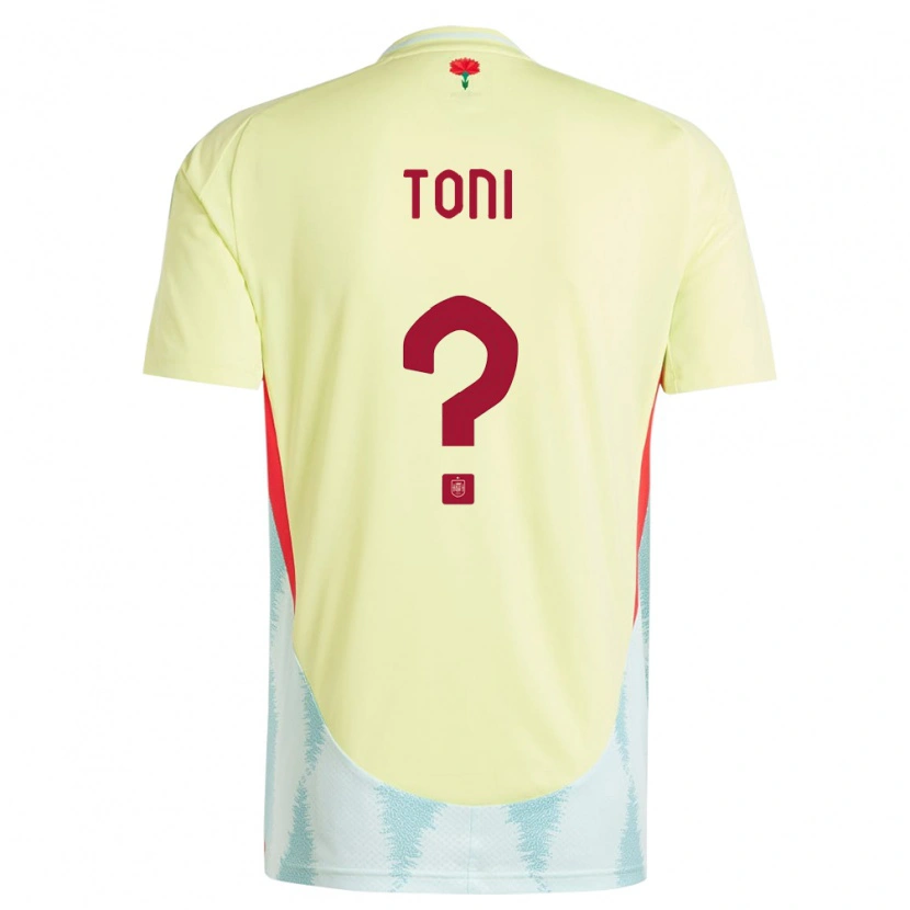 Danxen Kid Spain Toni Fernández #0 Yellow Away Jersey 24-26 T-Shirt