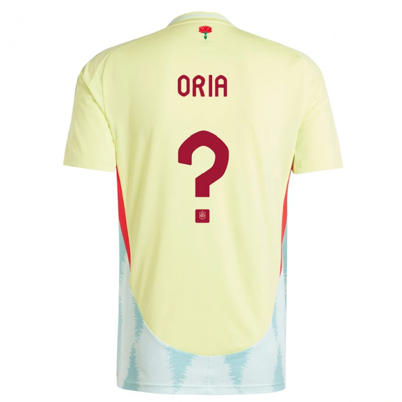 Danxen Kid Spain Pablo Oria #0 Yellow Away Jersey 24-26 T-Shirt