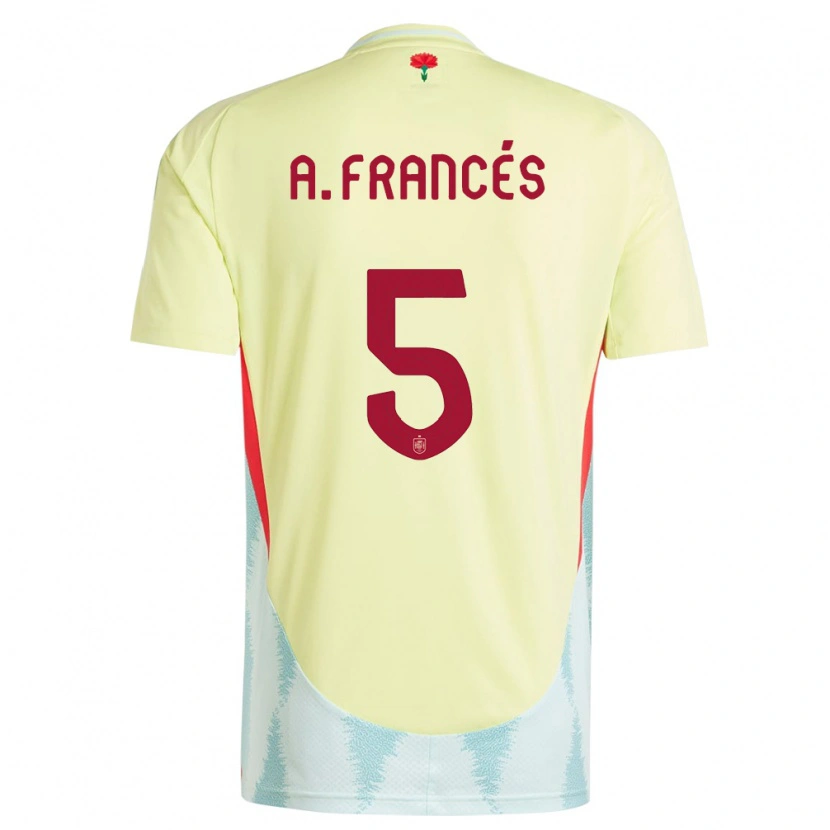 Danxen Kid Spain Alejandro Francés #5 Yellow Away Jersey 24-26 T-Shirt