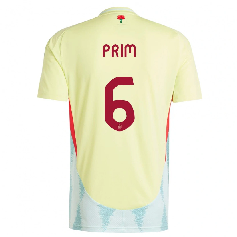 Danxen Kid Spain Pau Prim #6 Yellow Away Jersey 24-26 T-Shirt