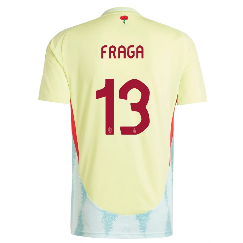 Danxen Kid Spain Aitor Fraga #13 Yellow Away Jersey 24-26 T-Shirt