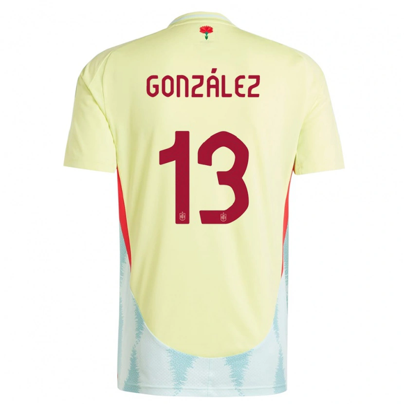 Danxen Kid Spain Manu González #13 Yellow Away Jersey 24-26 T-Shirt