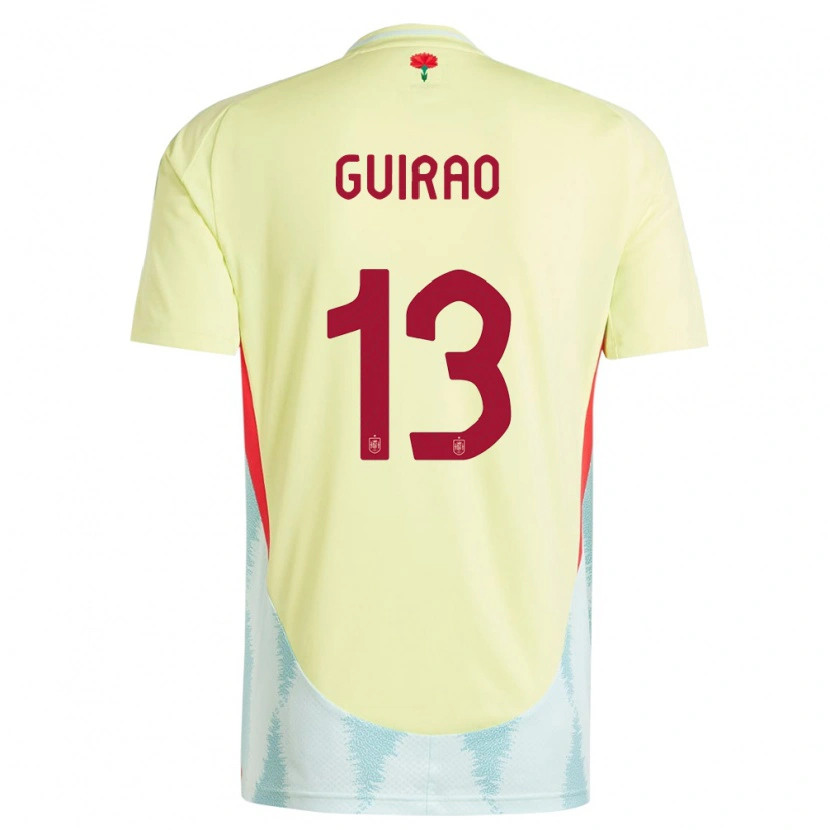 Danxen Kid Spain Carlos Guirao #13 Yellow Away Jersey 24-26 T-Shirt