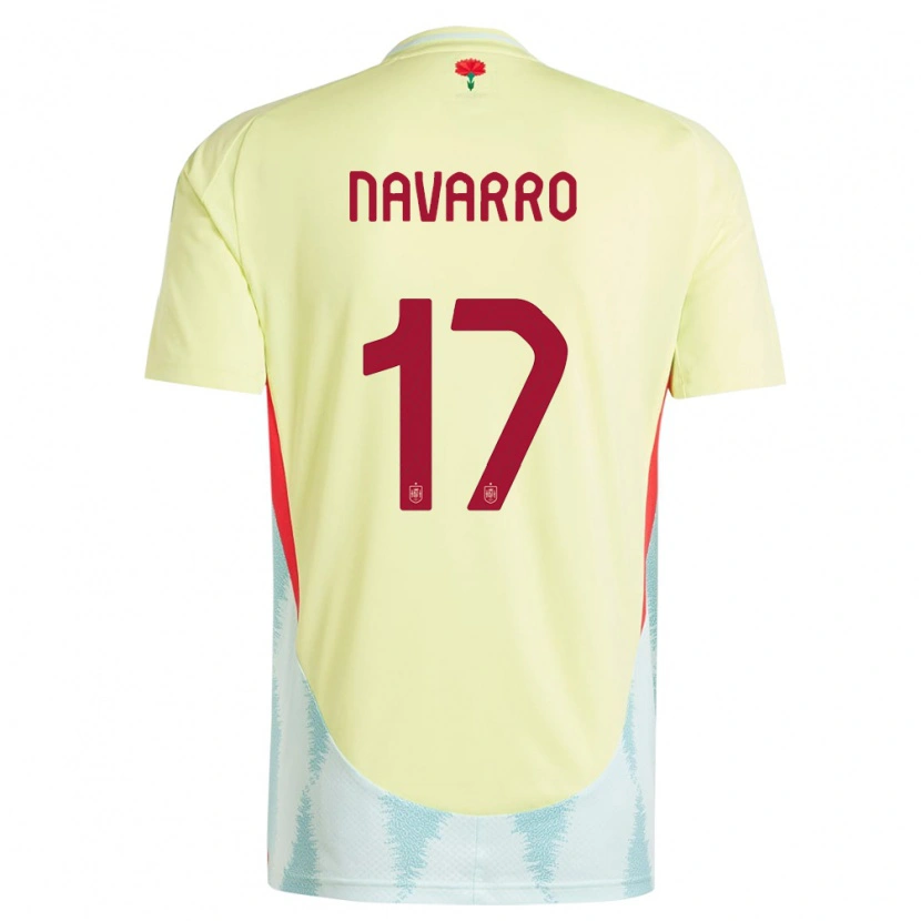 Danxen Kid Spain Robert Navarro #17 Yellow Away Jersey 24-26 T-Shirt