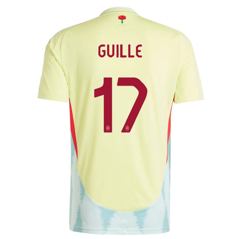 Danxen Kid Spain Guille Fernández #17 Yellow Away Jersey 24-26 T-Shirt