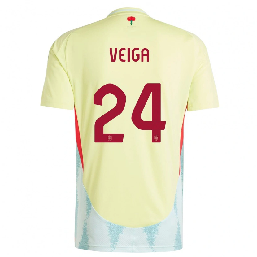 Danxen Kid Spain Gabri Veiga #24 Yellow Away Jersey 24-26 T-Shirt