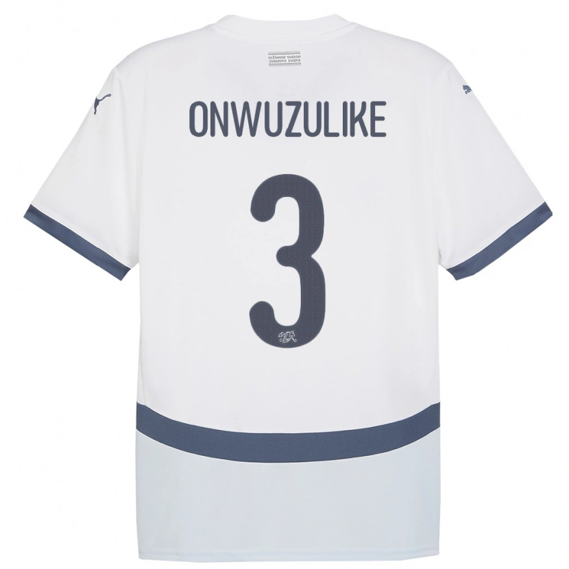 Danxen Kid Switzerland Ifeanyichukwu Onwuzulike #3 White Away Jersey 24-26 T-Shirt