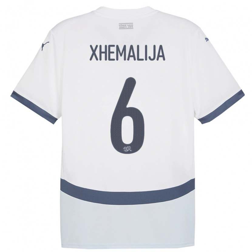 Danxen Kid Switzerland Demir Xhemalija #6 White Away Jersey 24-26 T-Shirt