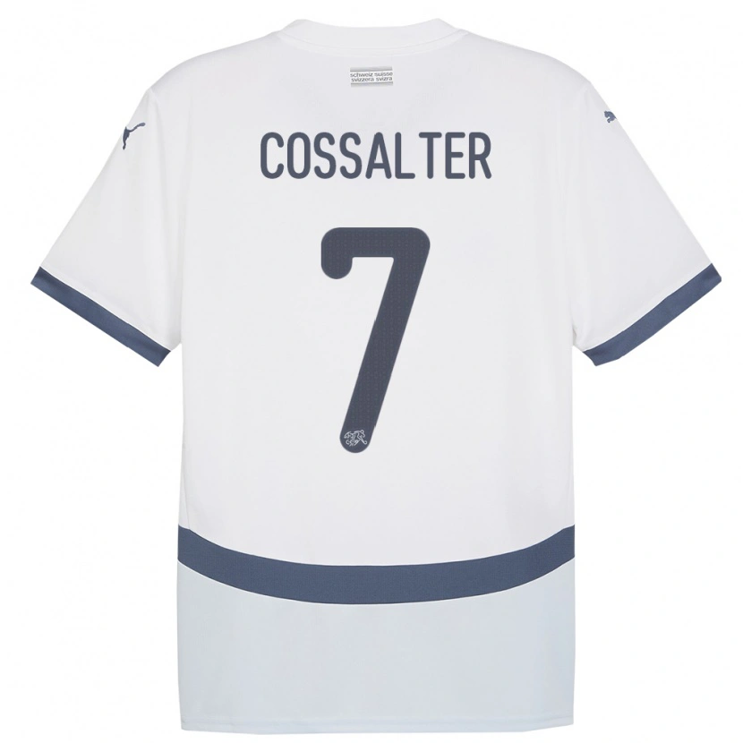 Danxen Kid Switzerland Ivan Cossalter #7 White Away Jersey 24-26 T-Shirt