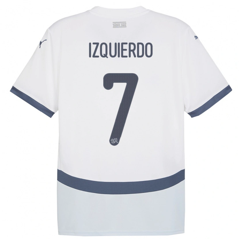 Danxen Kid Switzerland Ivan Izquierdo #7 White Away Jersey 24-26 T-Shirt