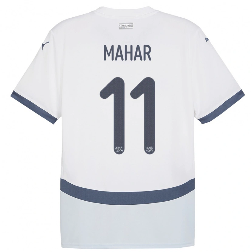 Danxen Kid Switzerland Sajawal Mahar #11 White Away Jersey 24-26 T-Shirt