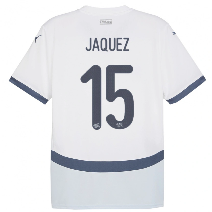 Danxen Kid Switzerland Luca Jaquez #15 White Away Jersey 24-26 T-Shirt