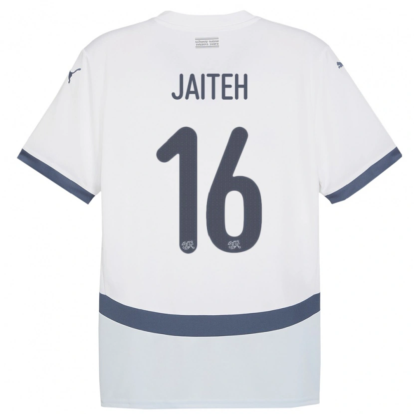 Danxen Kid Switzerland Momodou Jaiteh #16 White Away Jersey 24-26 T-Shirt