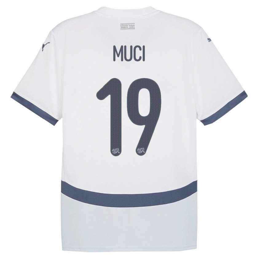 Danxen Kid Switzerland Nikolas Muci #19 White Away Jersey 24-26 T-Shirt