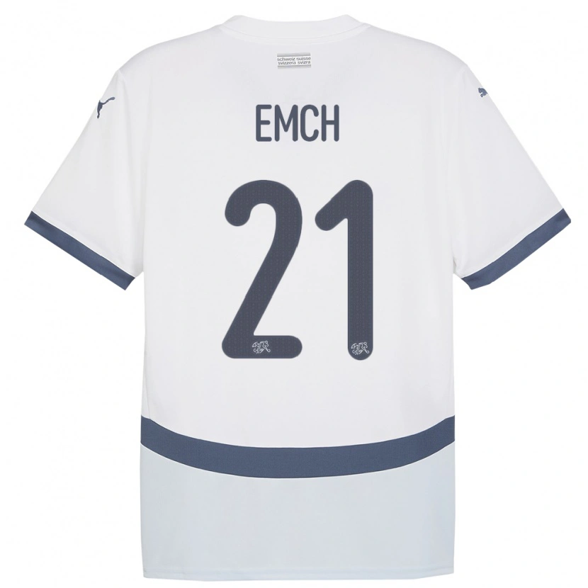 Danxen Kid Switzerland Cyrill Emch #21 White Away Jersey 24-26 T-Shirt