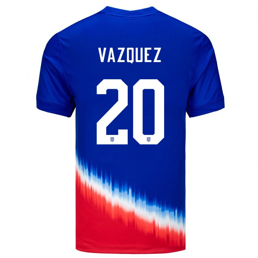 Danxen Kid United States Brandon Vazquez #20 Blue Away Jersey 24-26 T-Shirt