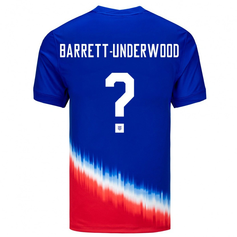 Danxen Kid United States Keehan Barret-Underwood #0 Blue Away Jersey 24-26 T-Shirt