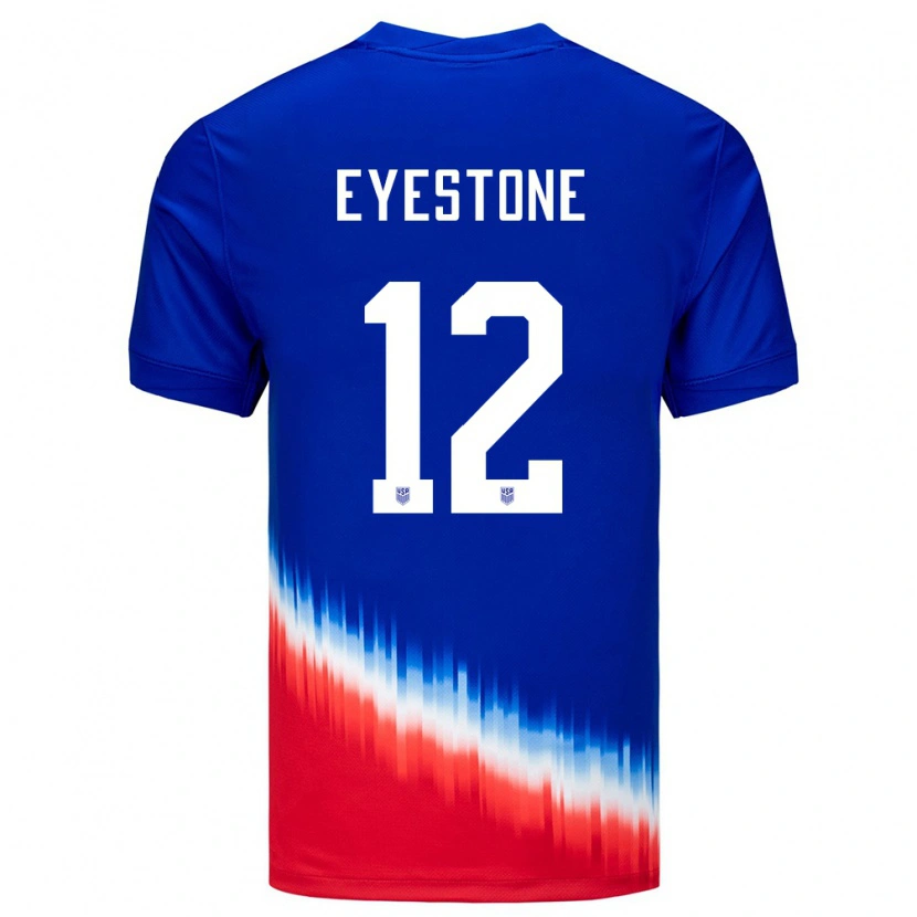 Danxen Kid United States Julian Eyestone #12 Blue Away Jersey 24-26 T-Shirt