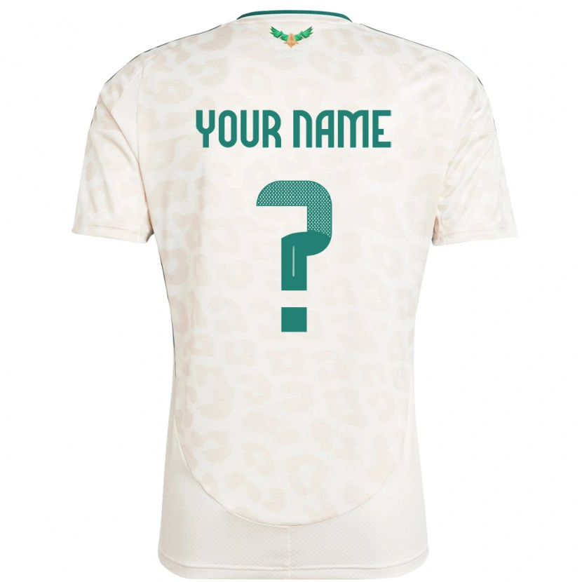 Danxen Kid Saudi Arabia Your Name #0 White Away Jersey 24-26 T-Shirt