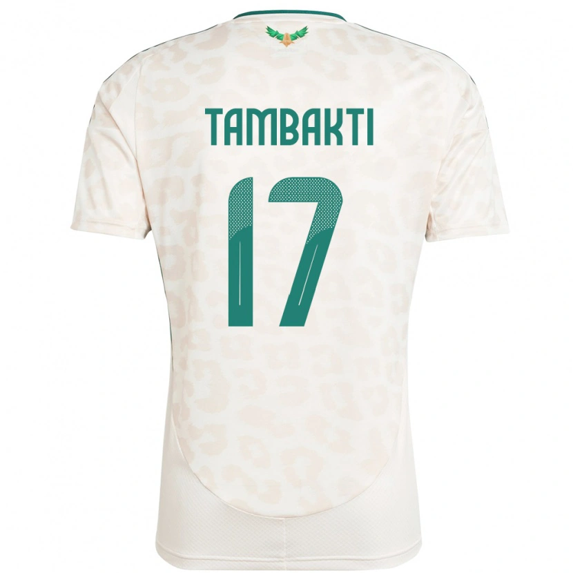 Danxen Kid Saudi Arabia Hassan Tambakti #17 White Away Jersey 24-26 T-Shirt