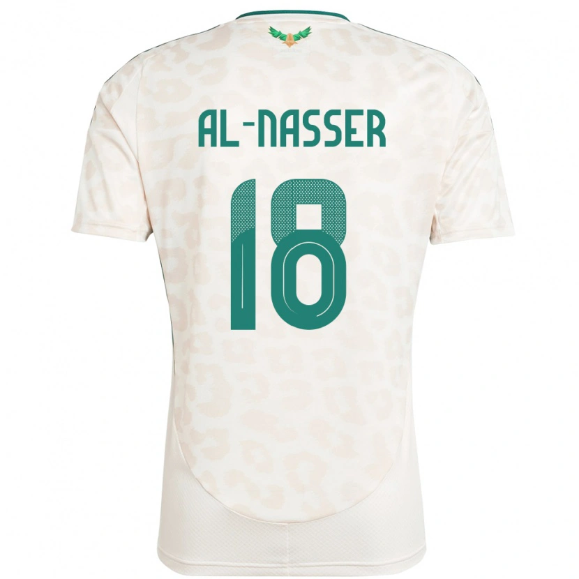 Danxen Kid Saudi Arabia Saad Al-Nasser #18 White Away Jersey 24-26 T-Shirt