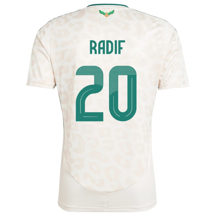 Danxen Kid Saudi Arabia Abdullah Radif #20 White Away Jersey 24-26 T-Shirt