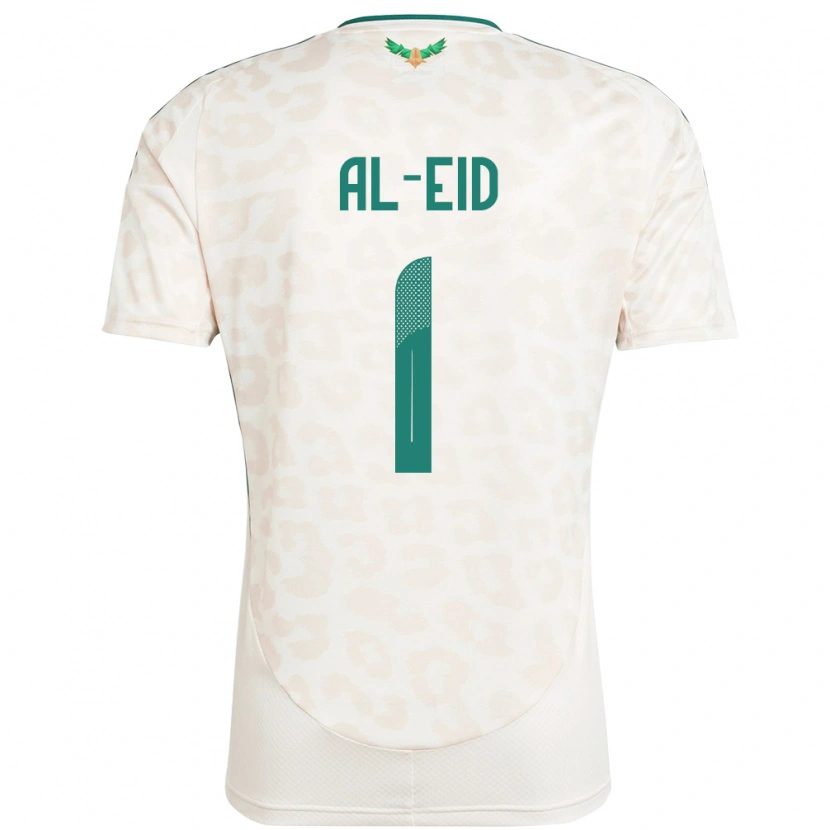 Danxen Kid Saudi Arabia Mousa Al-Eid #1 White Away Jersey 24-26 T-Shirt