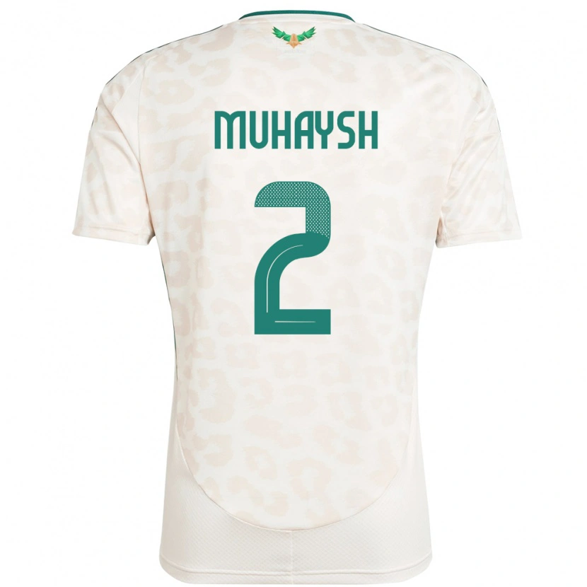 Danxen Kid Saudi Arabia Mohammed Muhaysh #2 White Away Jersey 24-26 T-Shirt