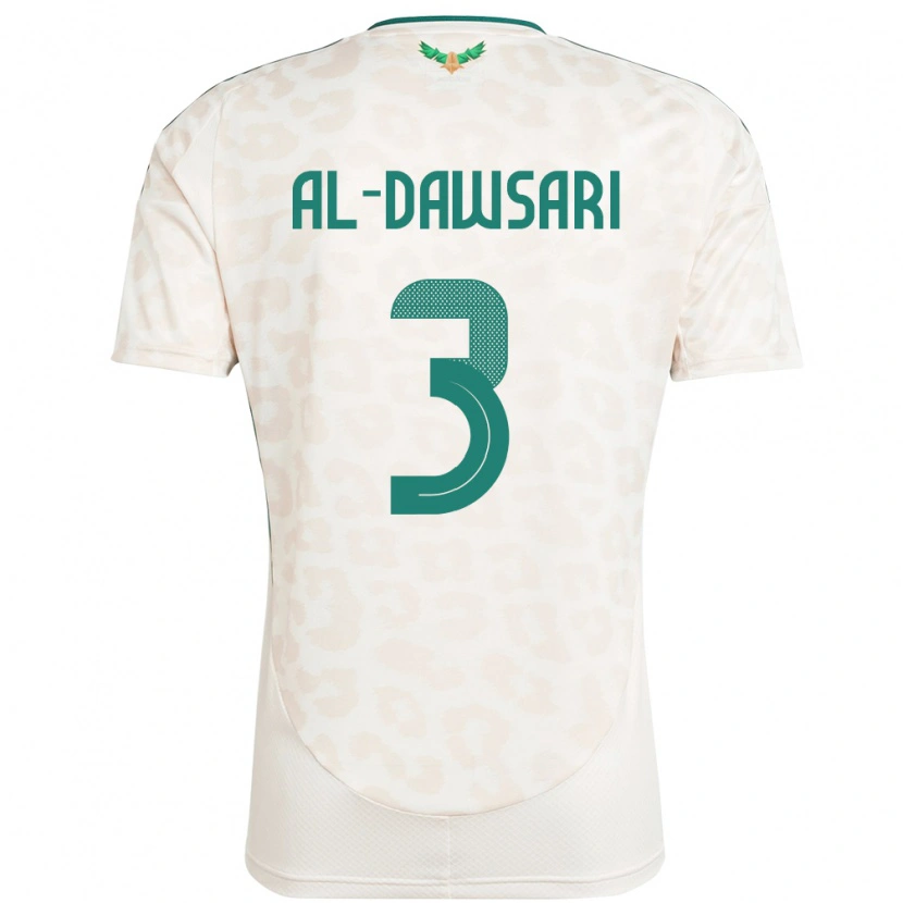 Danxen Kid Saudi Arabia Mohammed Al-Dawsari #3 White Away Jersey 24-26 T-Shirt