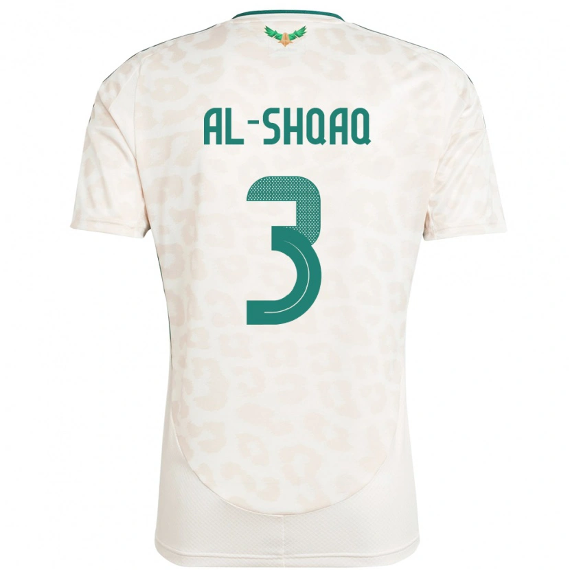 Danxen Kid Saudi Arabia Montadhar Al-Shqaq #3 White Away Jersey 24-26 T-Shirt