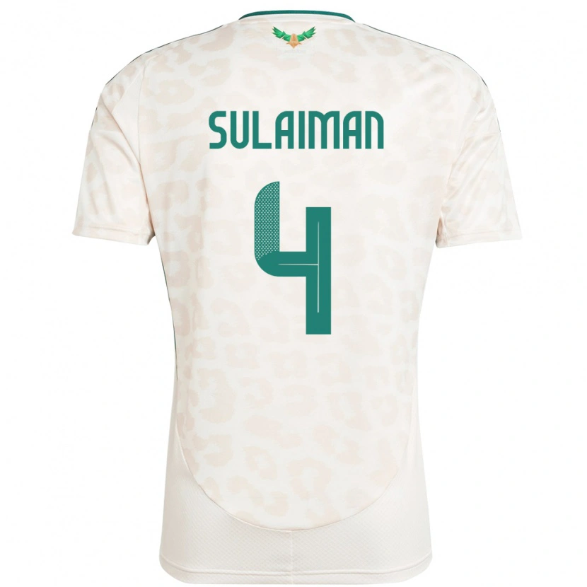 Danxen Kid Saudi Arabia Mohammed Sulaiman #4 White Away Jersey 24-26 T-Shirt