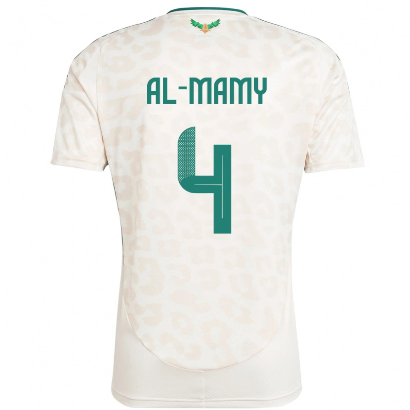 Danxen Kid Saudi Arabia Abdulrahman Al-Mamy #4 White Away Jersey 24-26 T-Shirt